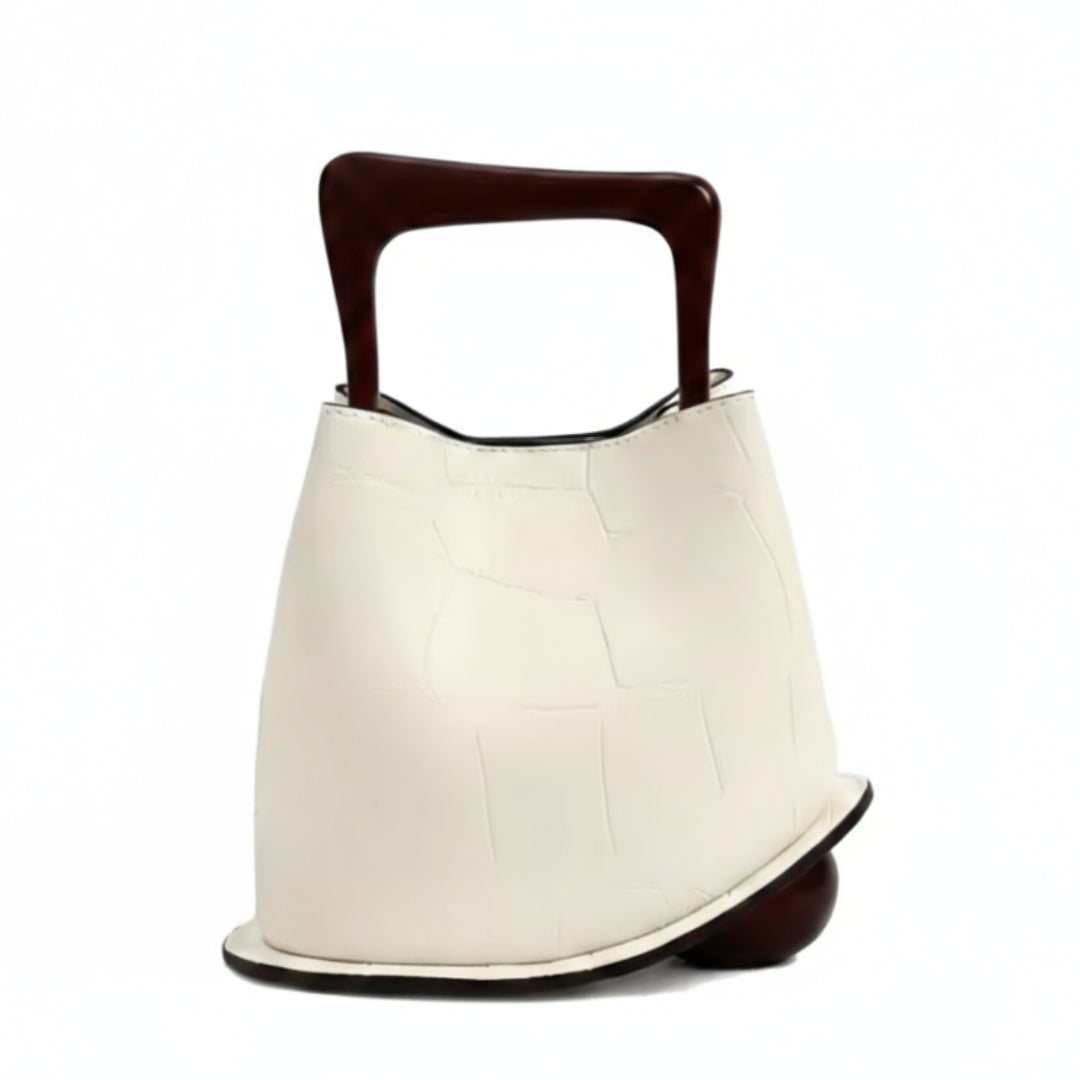 Croco White & Maroon