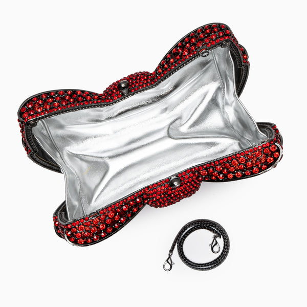 Pavé Bow Clutch Bag