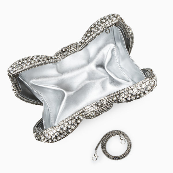 Pavé Bow Clutch Bag