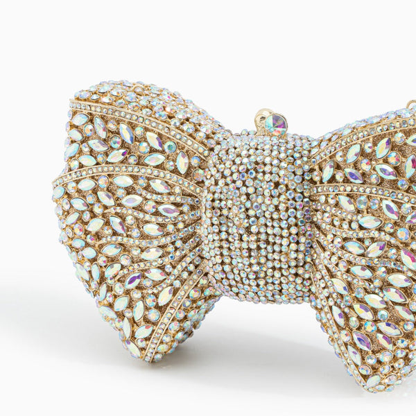 Pavé Bow Clutch Bag
