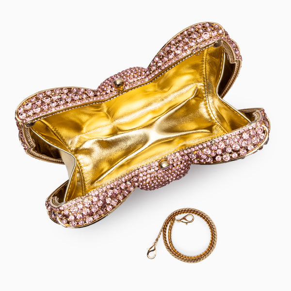 Pavé Bow Clutch Bag
