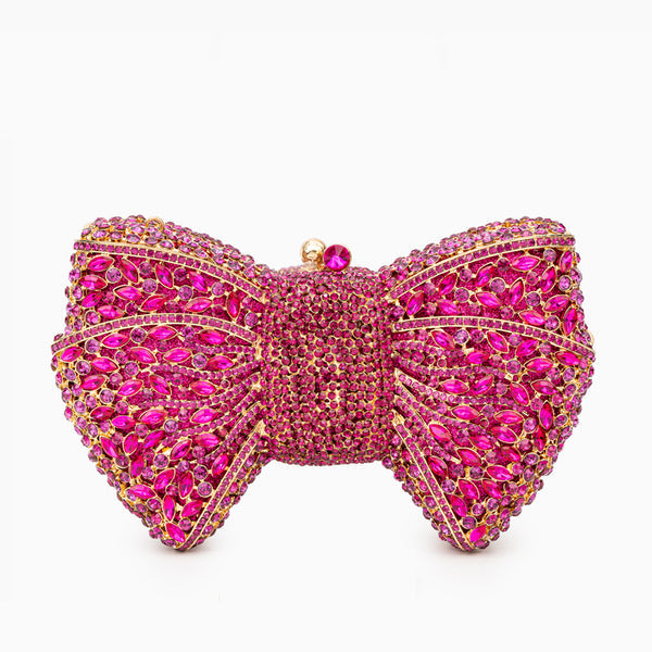Pavé Bow Clutch Bag