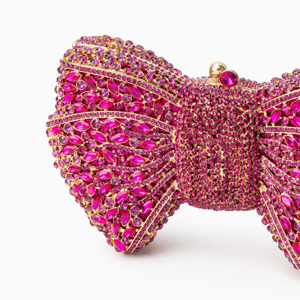 Pavé Bow Clutch Bag