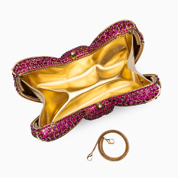 Pavé Bow Clutch Bag