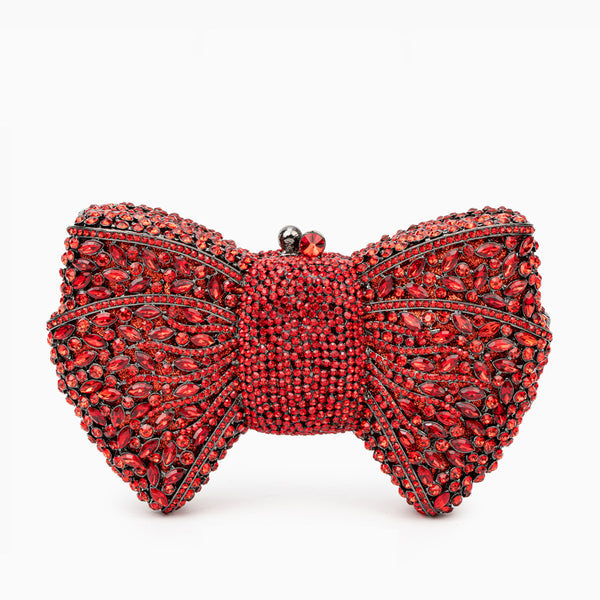 Pavé Bow Clutch Bag