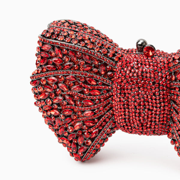 Pavé Bow Clutch Bag