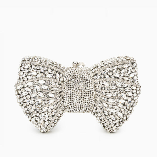 Pavé Bow Clutch Bag