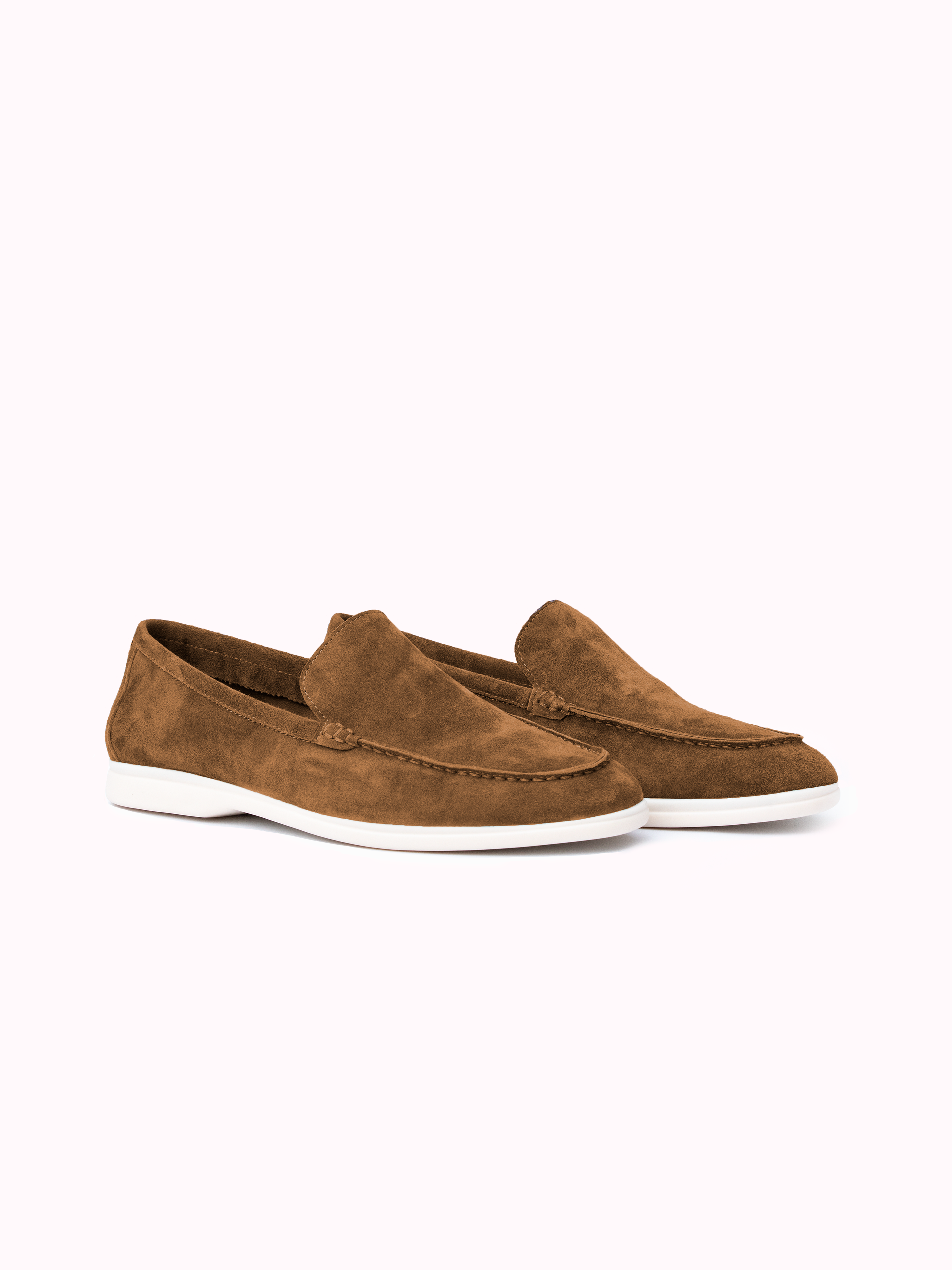 Marina Suede Loafers - Brown