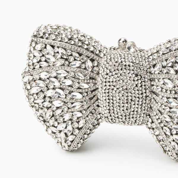 Pavé Bow Clutch Bag