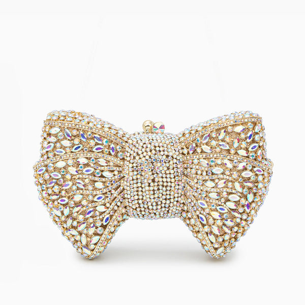Pavé Bow Clutch Bag