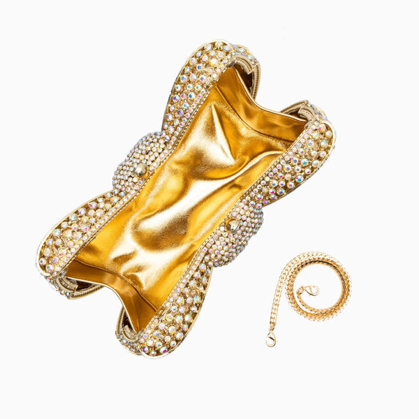 Pavé Bow Clutch Bag
