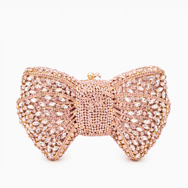 Pavé Bow Clutch Bag