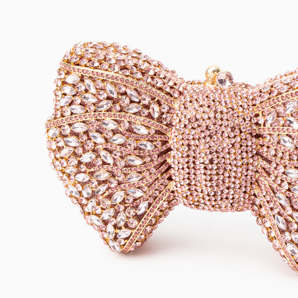 Pavé Bow Clutch Bag