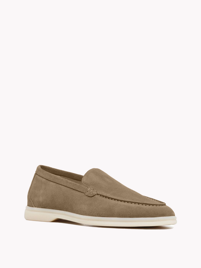 Marina Suede Loafers - Brown
