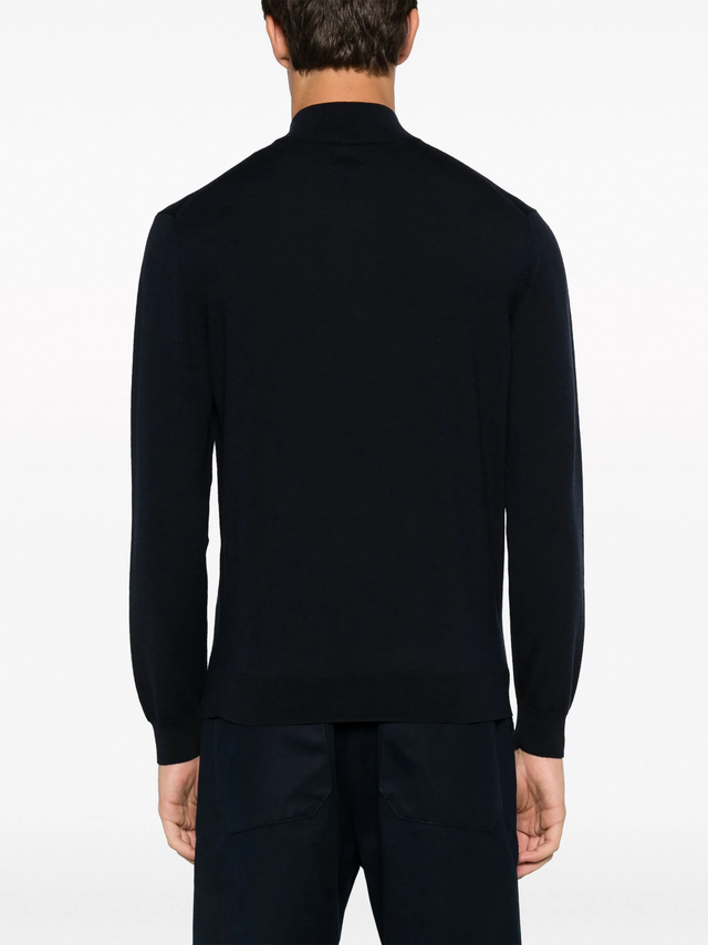 Plata Half Zip Sweater - Black