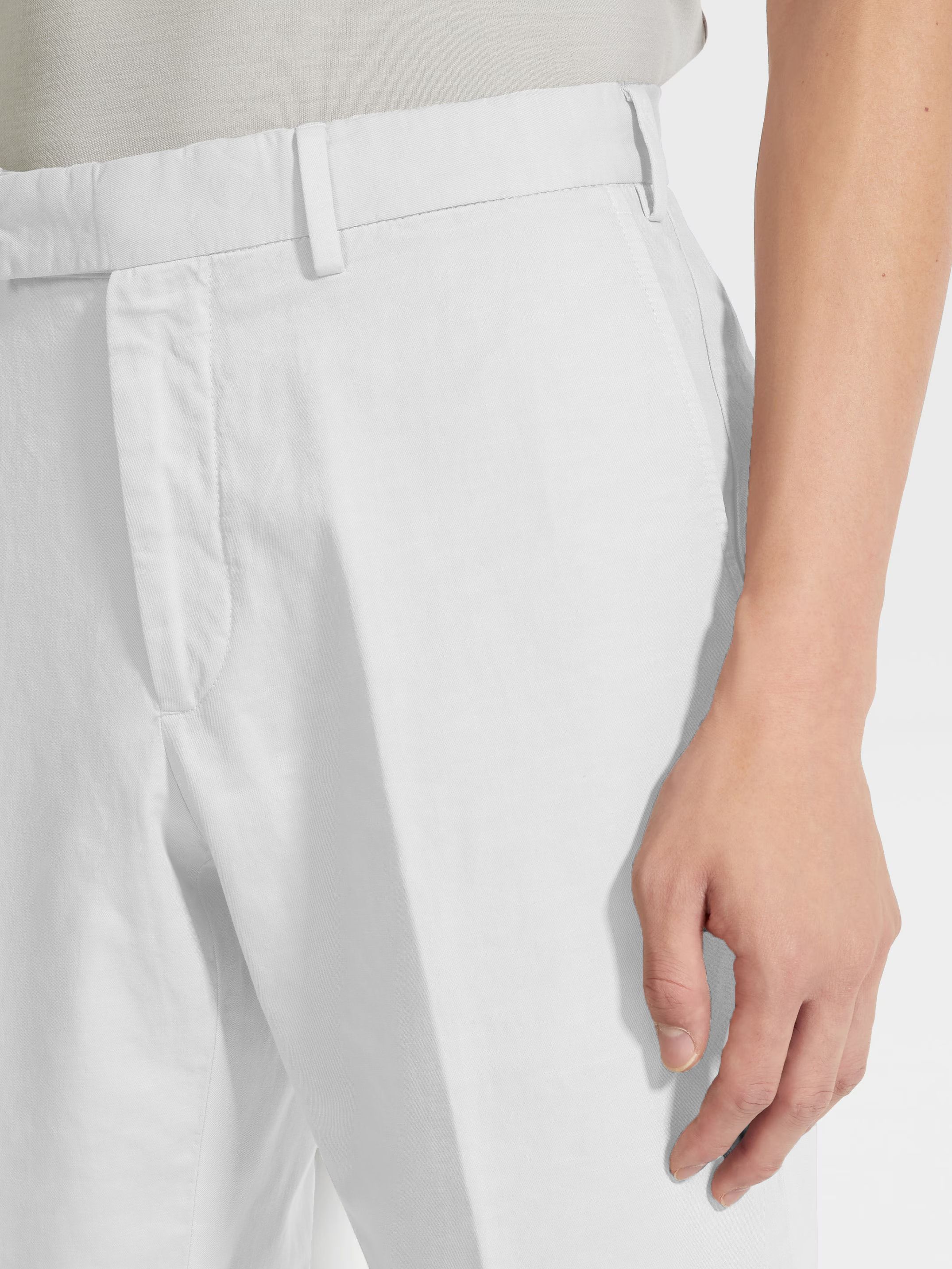 Adria Linen Trousers - White