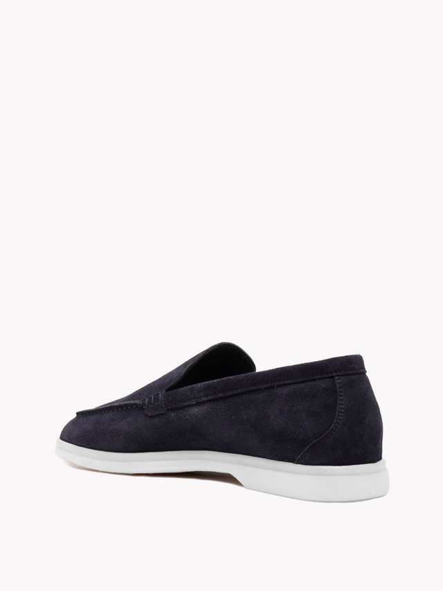 Marina Suede Loafers - Navy Blue