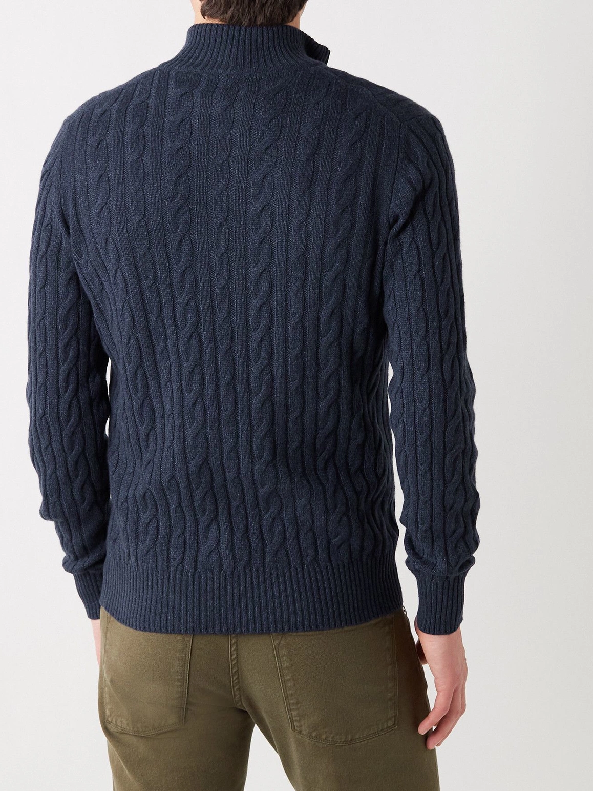 Nova Quarter Zip Sweater - Navy Blue