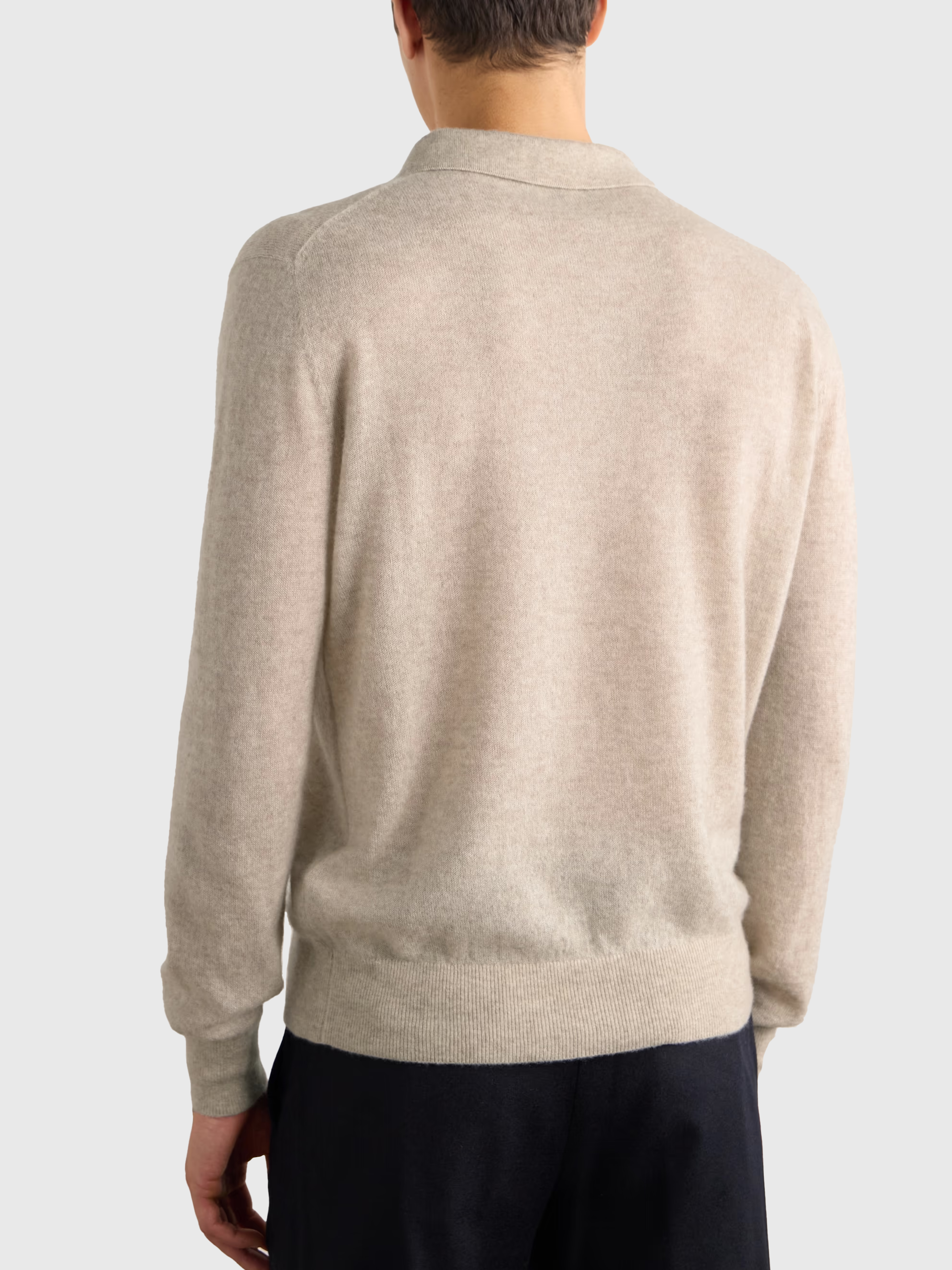 Cashmere Polo Shirt - Beige