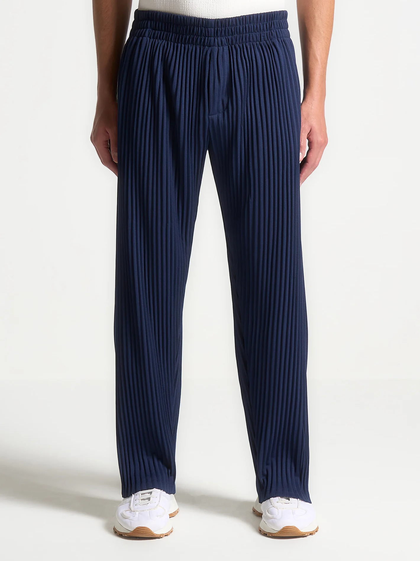 Santorini Pleated Trousers - Blue