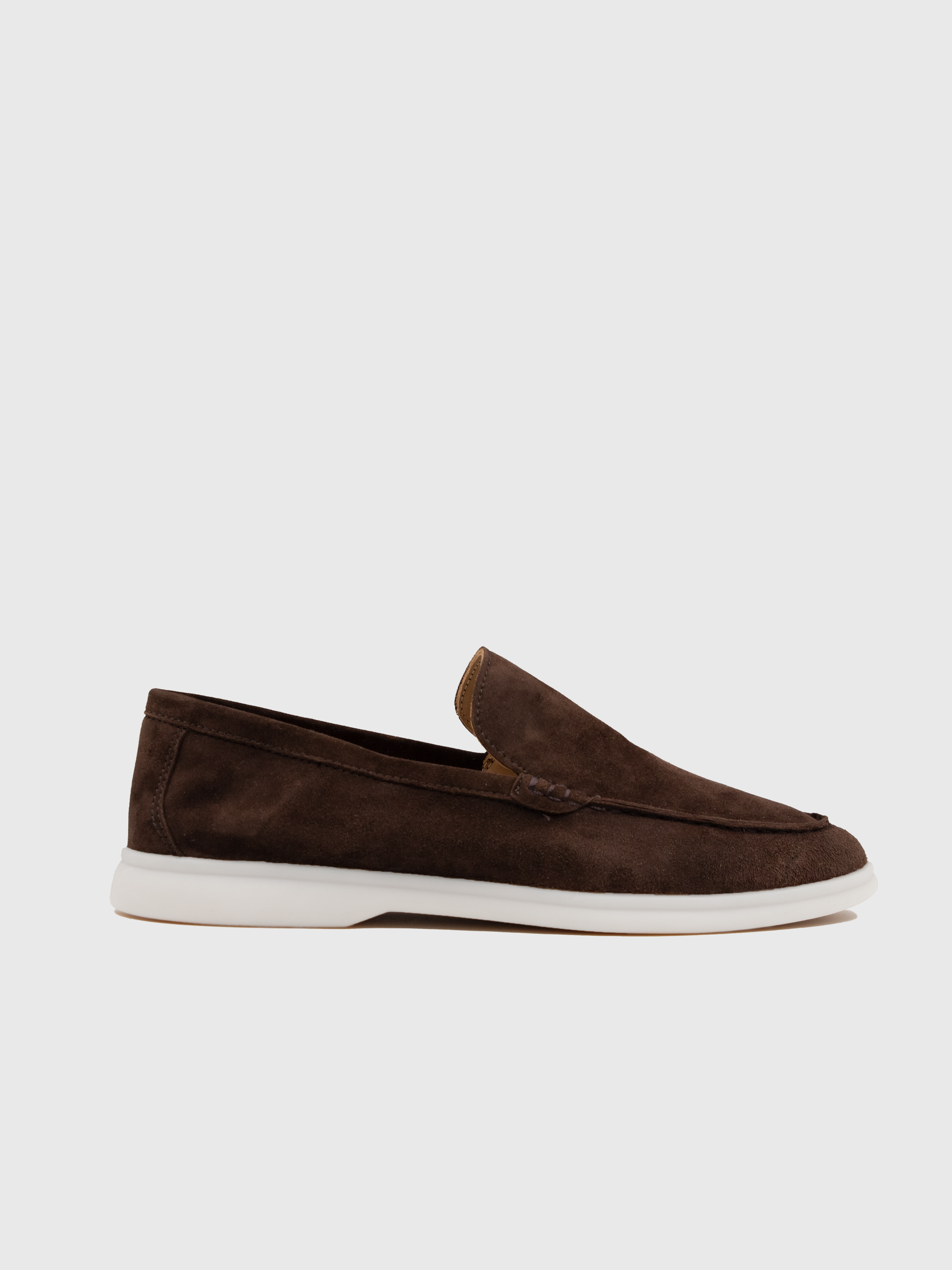 Marina Suede Loafers - Chocolate Brown